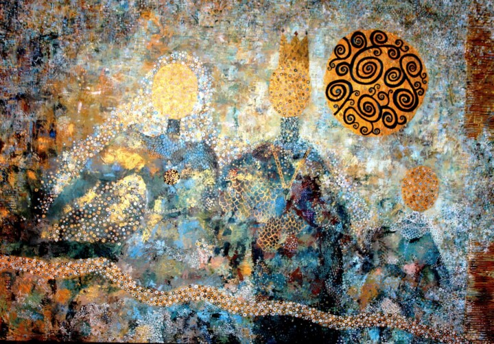 Les noces de Fleur d'épine 绘画, 44.9x63.8 in