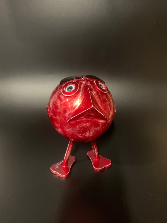 Bird red 雕塑, 7.9x5.1 in