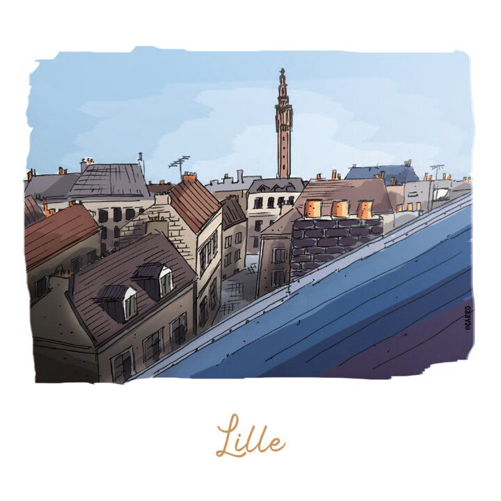 KARi KRO - Lille 图画, 11.8x11.8 in