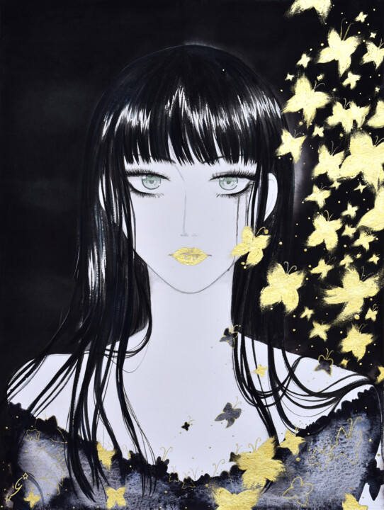 Gold Dream 绘画, 19.7x15.8 in