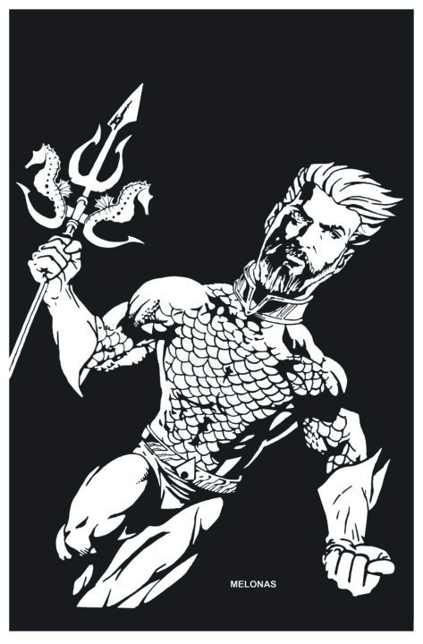 Arts numériques intitulée "king of Atlantis" par Peter Melonas, Œuvre d'art originale, Impression numérique