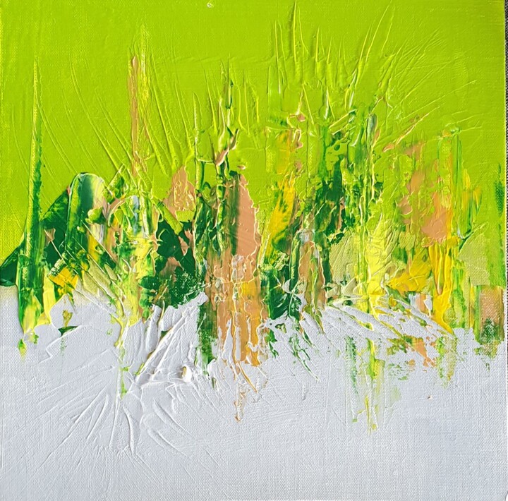 Peinture intitulée "Emergence" par Julie Verhague, Œuvre d'art originale, Acrylique