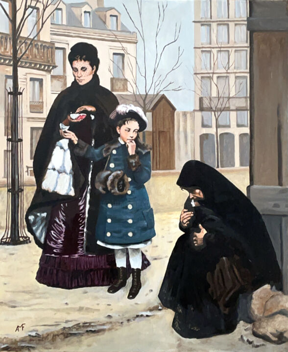 Peinture intitulée "Un bon petit coeur" par Arnaud Feuga, Œuvre d'art originale, Huile