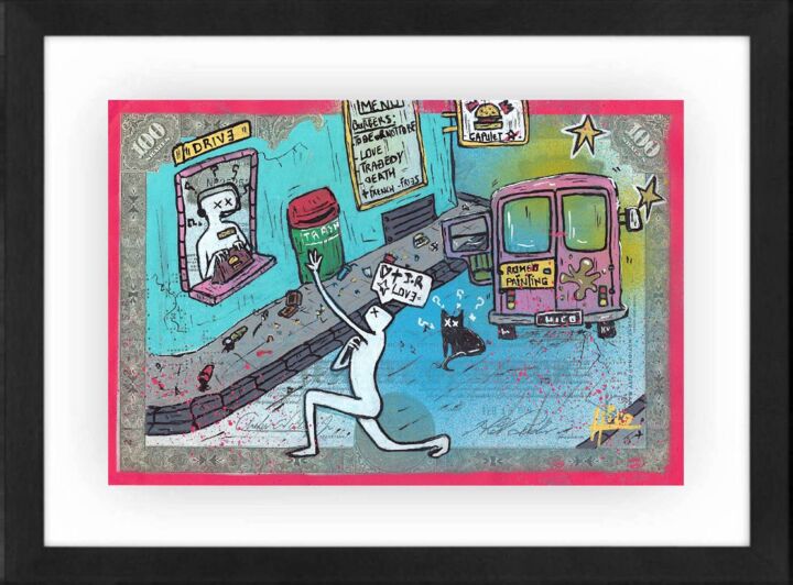 Peinture intitulée "Romeo loves Juliett…" par Hico, Œuvre d'art originale, Acrylique