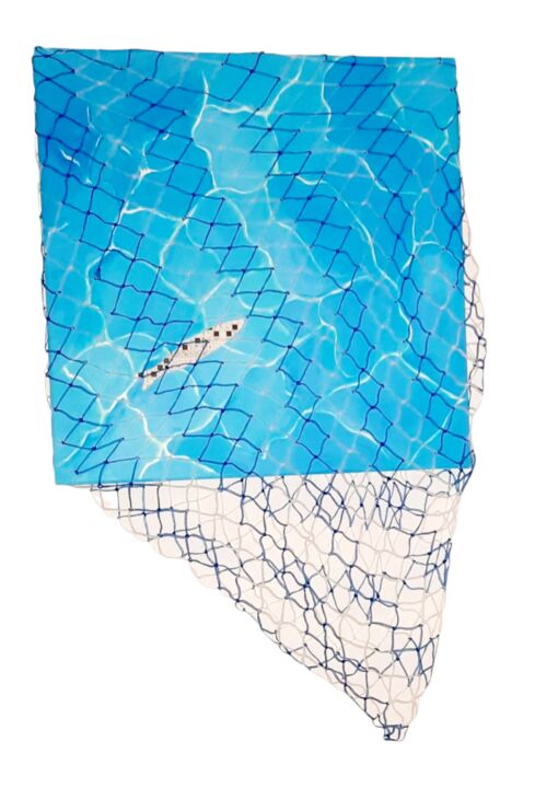 Vivere in rete 绘画, 27.6x19.7 in