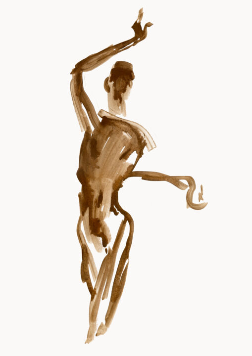 Dancer 1 图画, 16.3x11.8 in