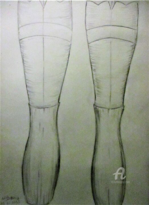Les jambes de Sandra 图画, 16.1x11.8 in