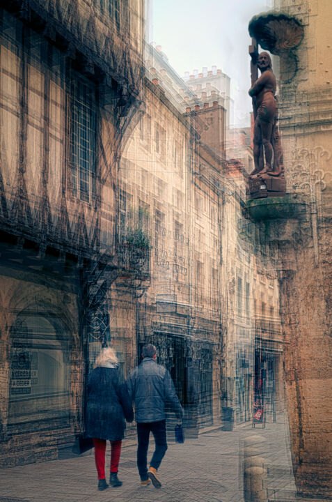 La statue du Christ, Rue du Chatelet, Chalon-Sur-Saône 摄影