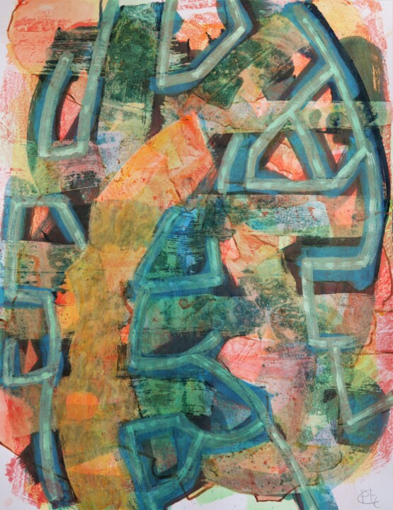 Peinture intitulée "Térée" par Philippe Casaubon, Œuvre d'art originale, Huile