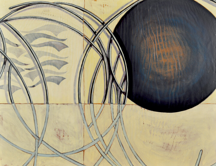 Into Clarity (Veiled Surface, Iteration 14) 绘画, 23.8x31 in
