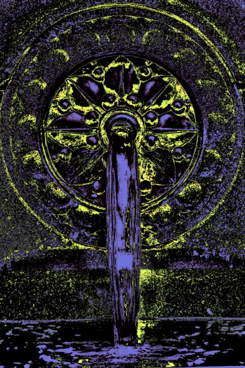 Fountain at City Hall 3c12 摄影, 60x40 in