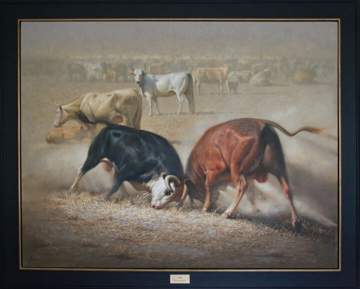 Duel pour une Belle 绘画, 44.9x57.5 in