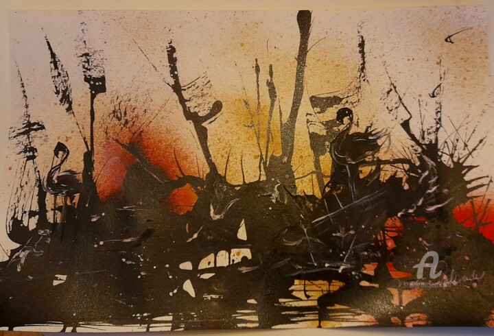 Balade au pays des flamands 绘画, 15.8x23.6 in