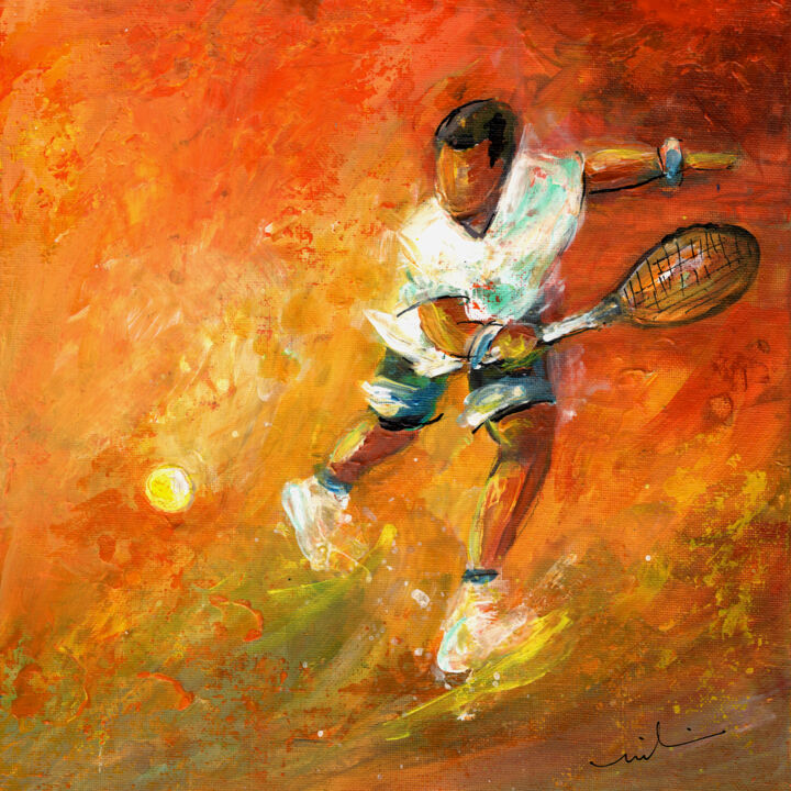 Novak Djokovic Dream 01 绘画, 11.8x11.8 in