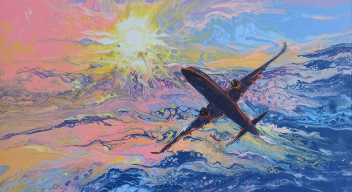 Towards the sun 绘画, 19.7x35.4 in