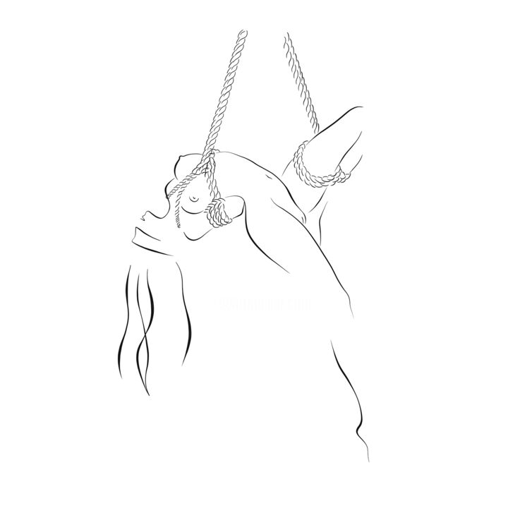 Kinbaku-A 印花与版画, 35.4x35.4 in