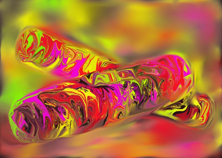 "Two wild Сigars" başlıklı Dijital Sanat Rustam Kidrachev tarafından, Orijinal sanat, Dijital Resim