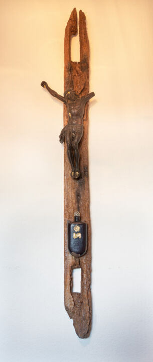Symbolic hanging decorative sculpture - Corpus of Jesus and 雕塑, 60.2x9.8 in