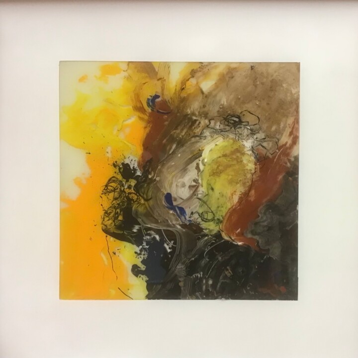 Schilderij getiteld "Yellow fever in epo…" door Rob Koedijk, Origineel Kunstwerk, Acryl