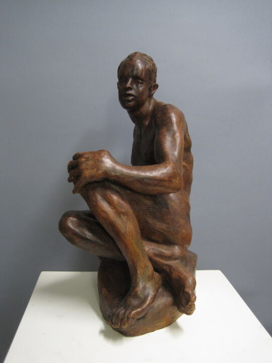 Narciso 雕塑, 13.8x9.8 in