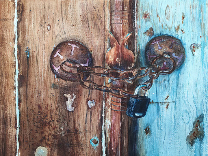 Прошлое лучше оставлять в прошлом 绘画, 11x15 in