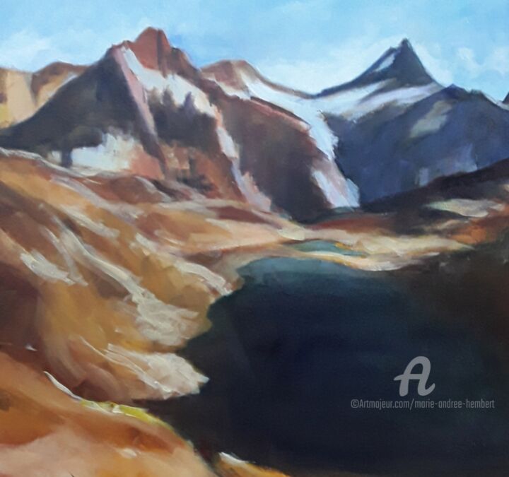 Peinture intitulée "Grand Air" par Marie Andrée Hembert, Œuvre d'art originale, Huile