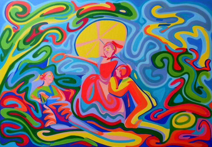 Musical Contest 绘画, 27.6x39.4 in