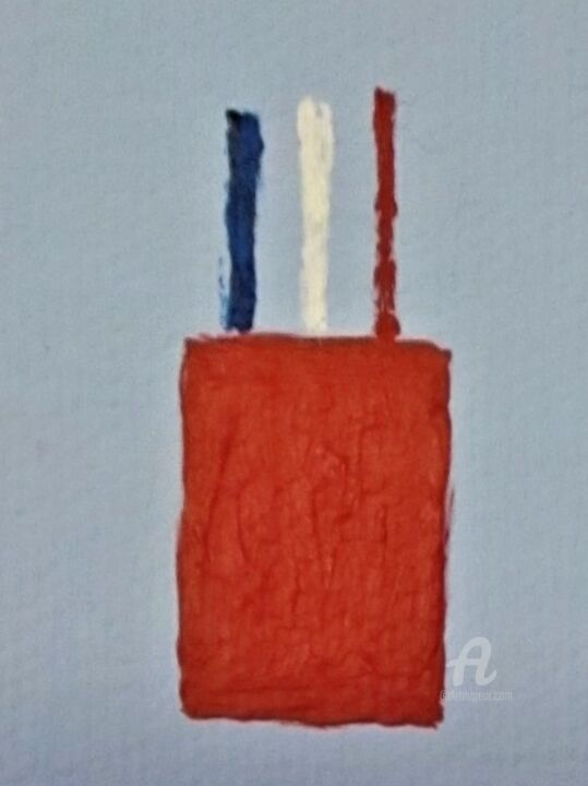 3 Crayons de couleurs 绘画, 2.4x1.6 in