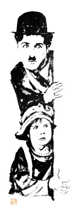 charlie and the kid 2022 图画, 47.2x15.8 in