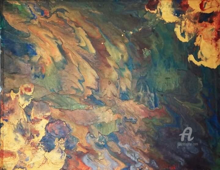 Painting titled "Wefaq 11" by Wefag Ibrahim, Original Artwork, Acrylic