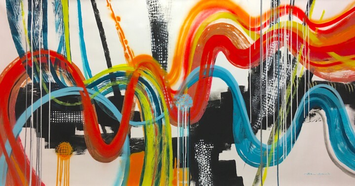 绘画,  43.3x82.7 in 