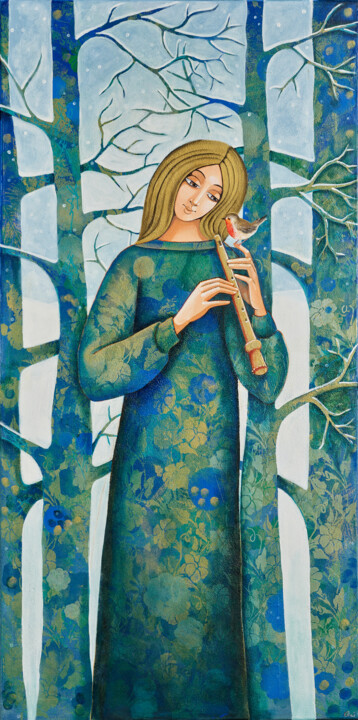 Inverno 绘画, 39.4x19.7 in