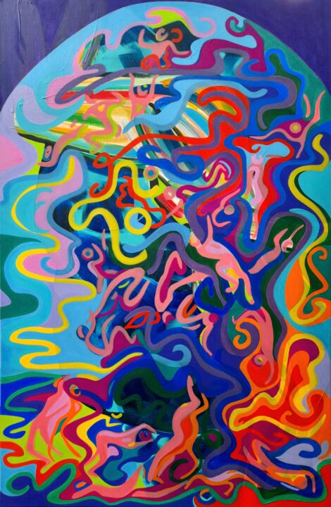绘画,  45.3x29.5 in 