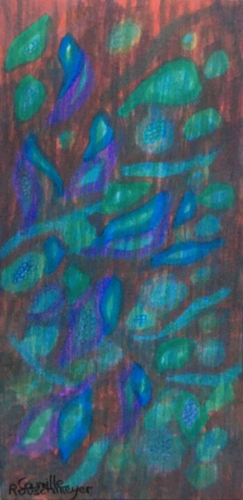 La vie aquatique 图画, 7.3x3.5 in