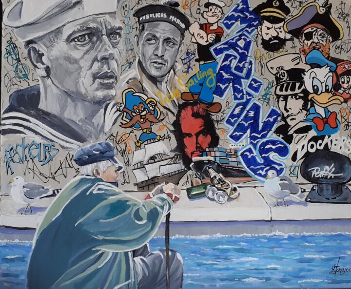 Marins 绘画, 18.1x21.7 in