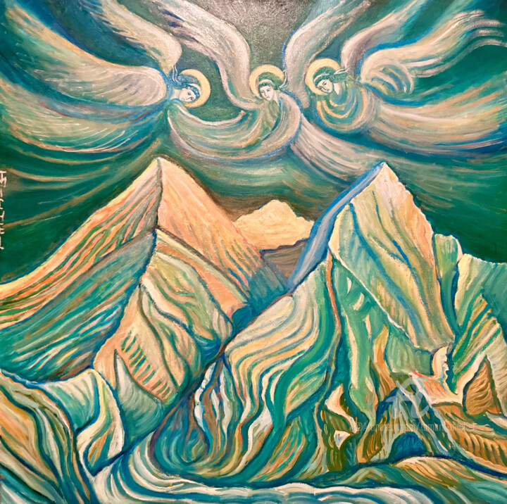 Heilige Bergen 绘画, 31.5x31.5 in
