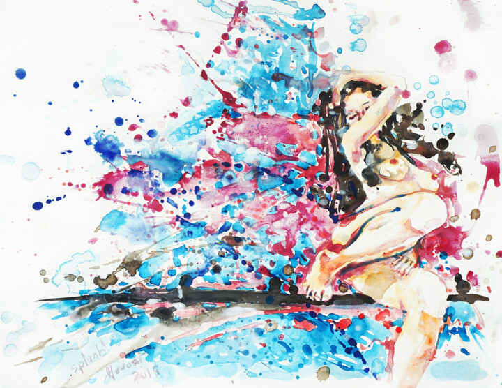 Splash 绘画, 20x25 in