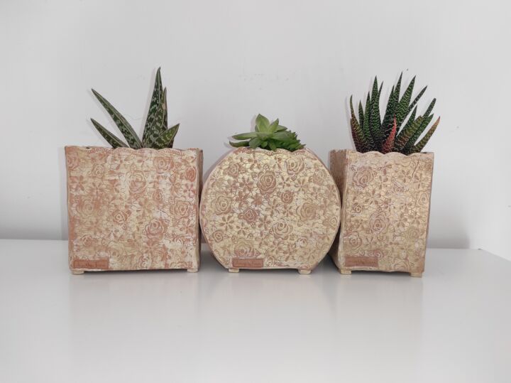 Vasi rose gold 设计, 5.9x5.9 in