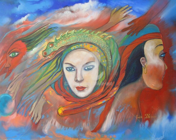 Gaia 绘画, 28.7x36.2 in