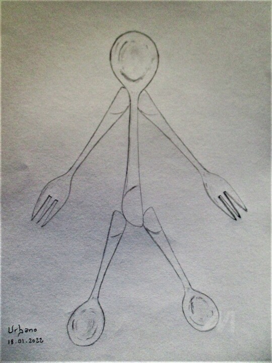 Le petit Bonhomme en fer. 图画, 16.1x11.8 in