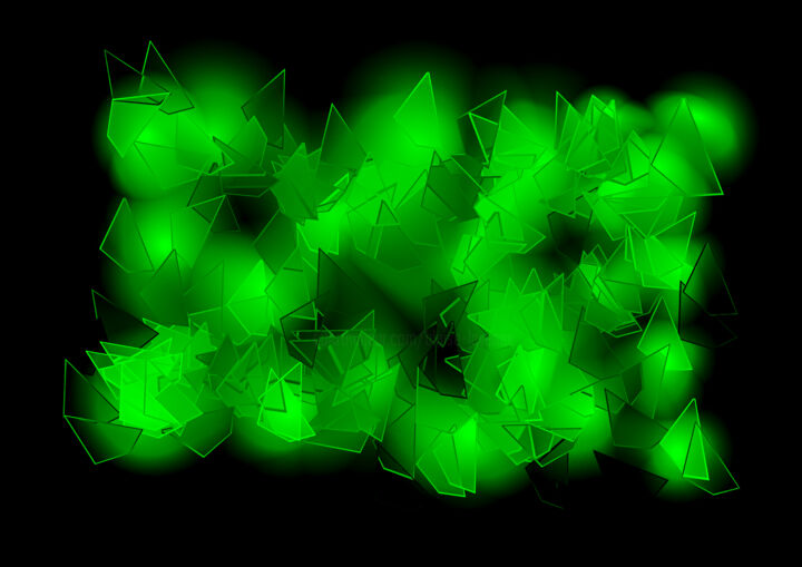 TABLEAU DE FORET VIERGE DE VERRE 数字艺术