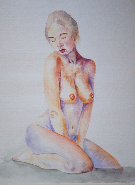 Aktstudie 4/19 绘画, 15.8x11.8 in
