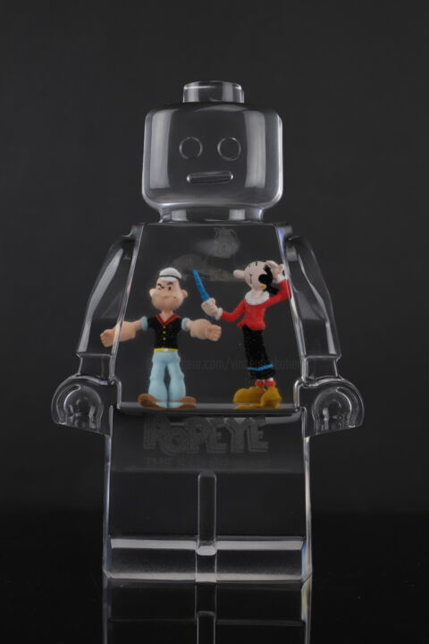 ROBOCLUSION POPEYE 雕塑, 9.8x6.3 in