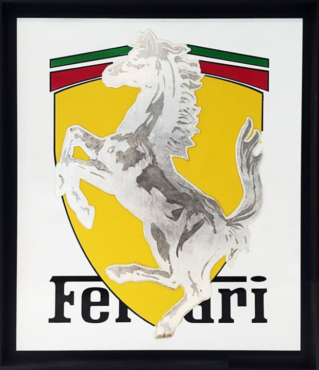 Cavalino Rampante Argento & Palladio 绘画, 25.4x21.7 in