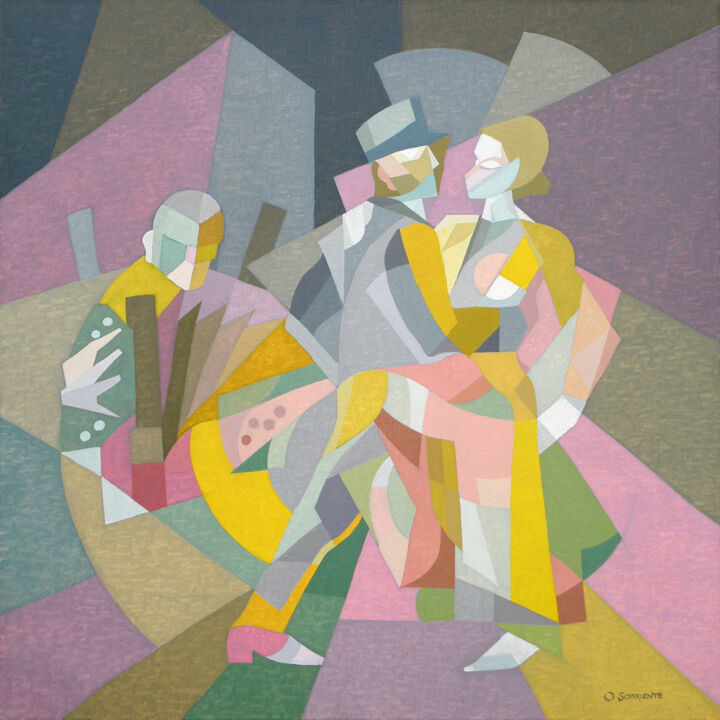 绘画,  27.6x27.6 in 