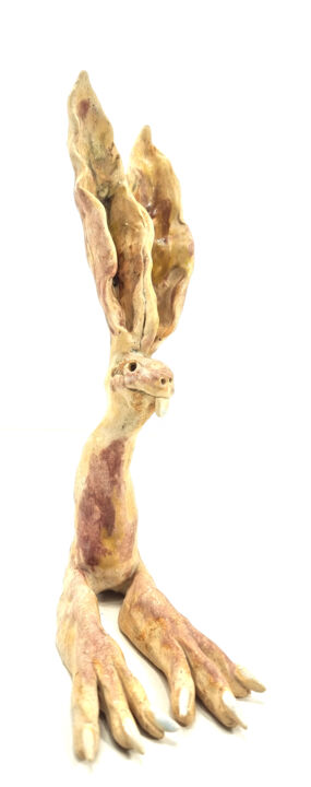 RABBIT XI 雕塑, 12.6x3.9 in