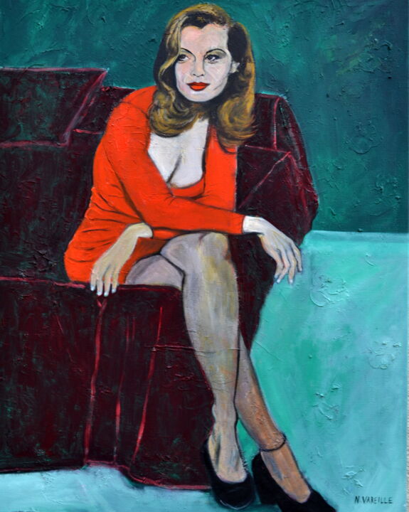 ROMY 2 (film"Max et les ferailleurs") 绘画, 36.2x28.7 in