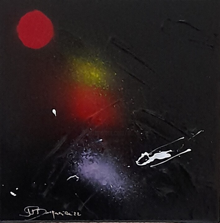 Reflet de lune 绘画, 7.9x7.9 in