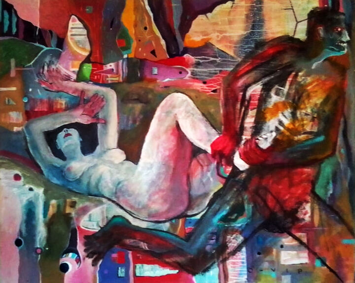 The rain 绘画, 31.5x39.4 in