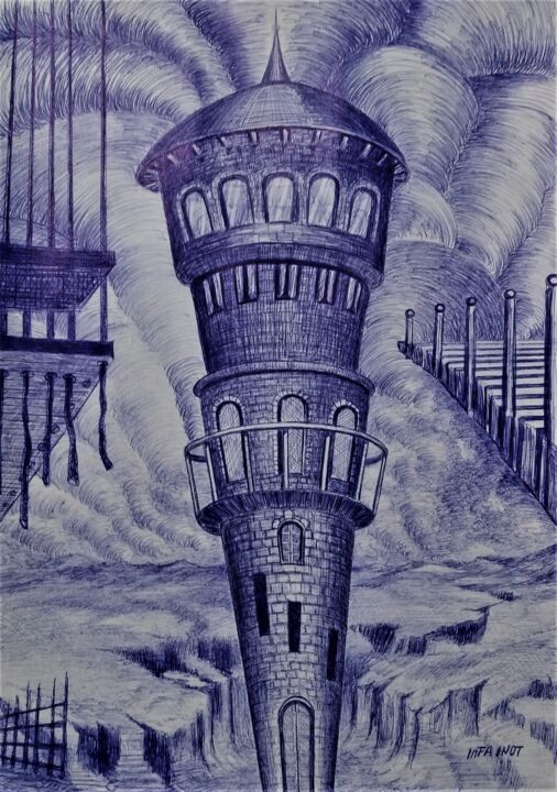 VOLANDO VEO EL FARO 图画, 11.8x8.3 in